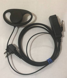 D Earphone Earpiece Headset Mic for Motorola Radio Security 2 Pin Walkie Talkie